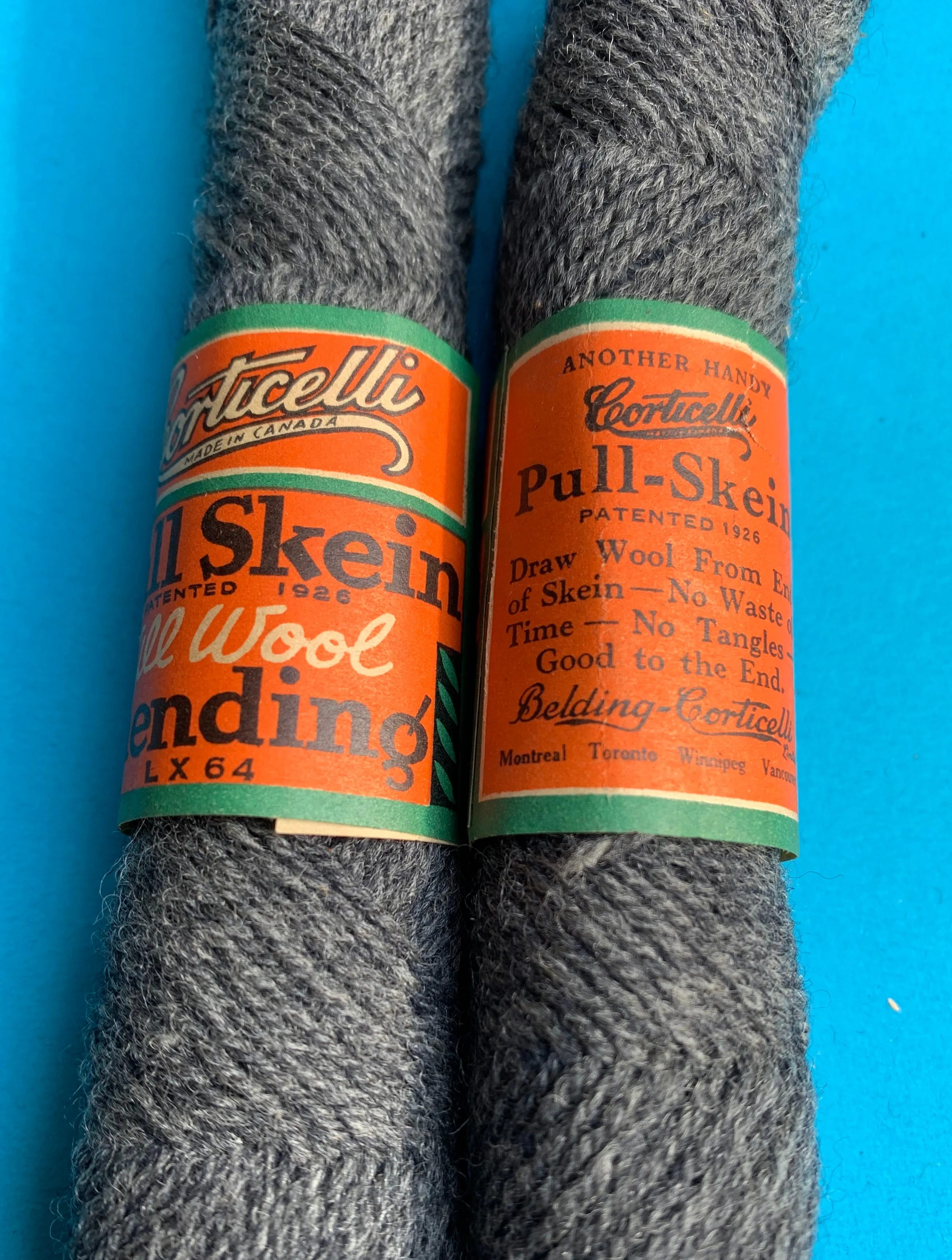 1920s & 1930s Wool Mending Skeins