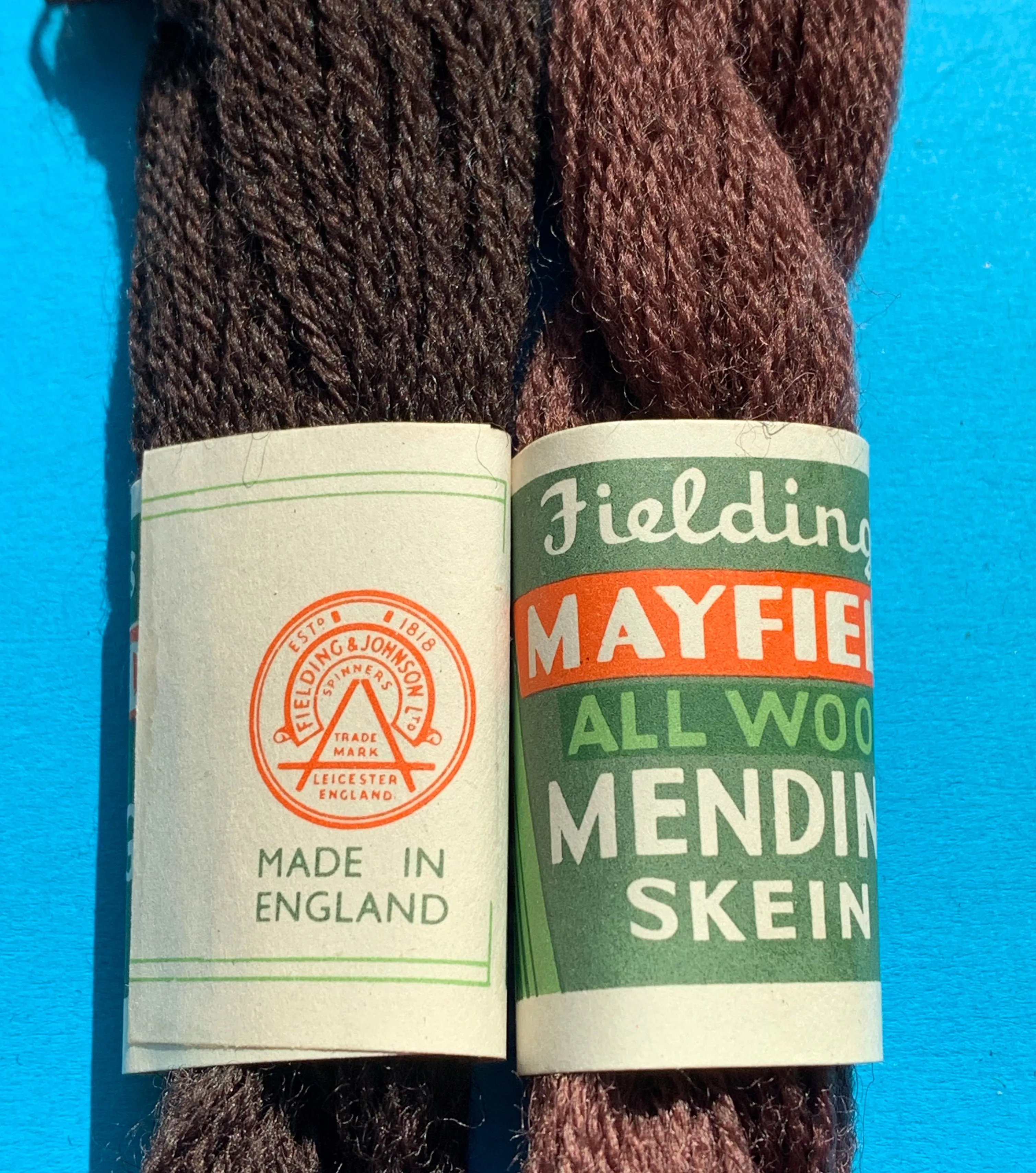 1920s & 1930s Wool Mending Skeins
