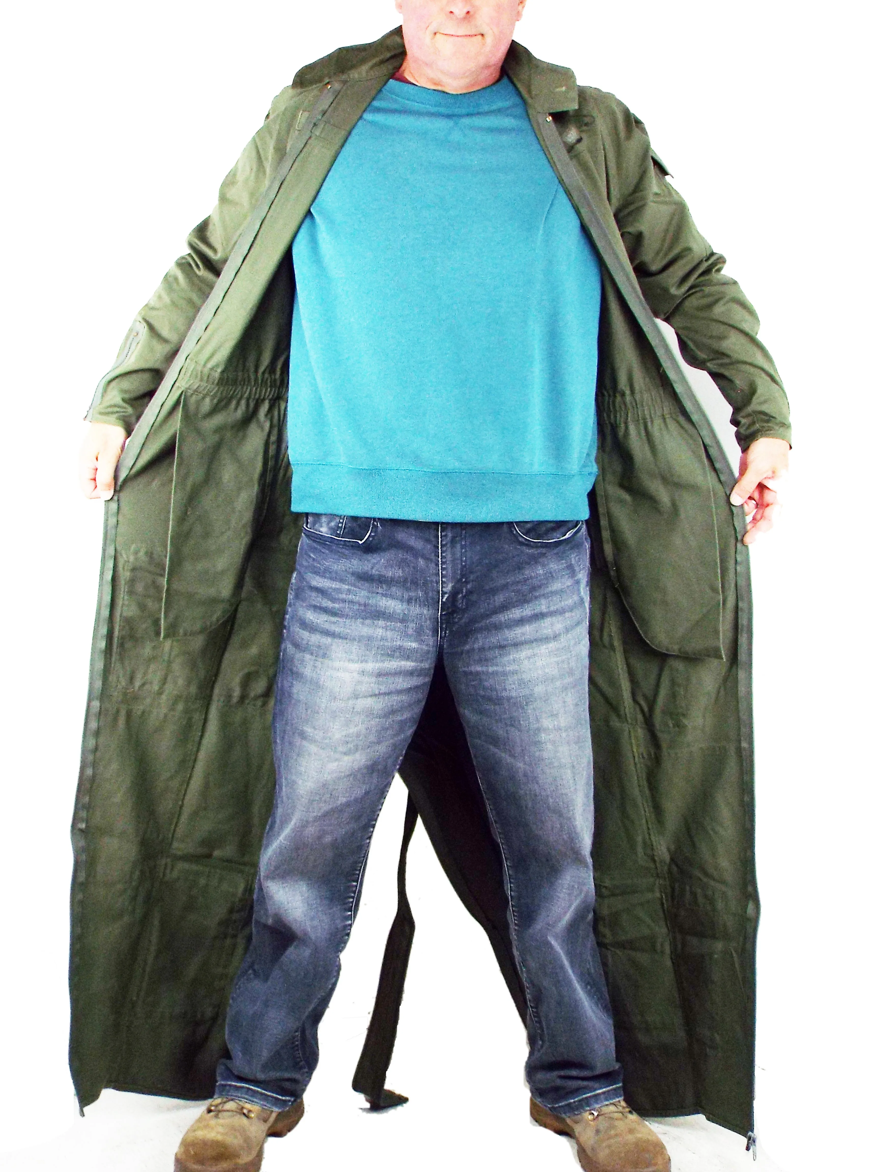 Belgian Flying Suit - Olive Green - Twin full-length zips
