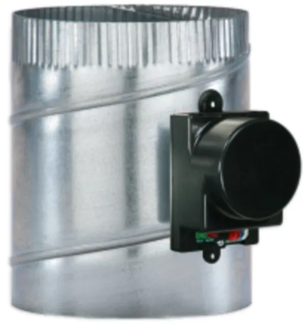 Braeburn Power Open, Power Close Round Damper 12"D x 11.25"L Model 109012