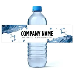Business Water Bottle Labels