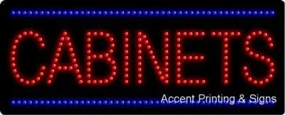 Cabinets Flashing & Animated LED Sign (High Impact, Energy Efficient)