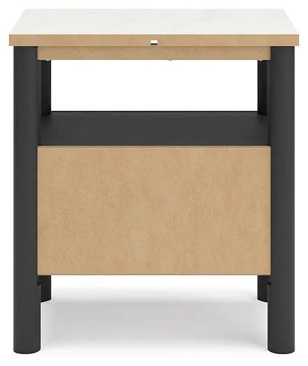 Cadmori Queen Upholstered Bed with 2 Nightstands