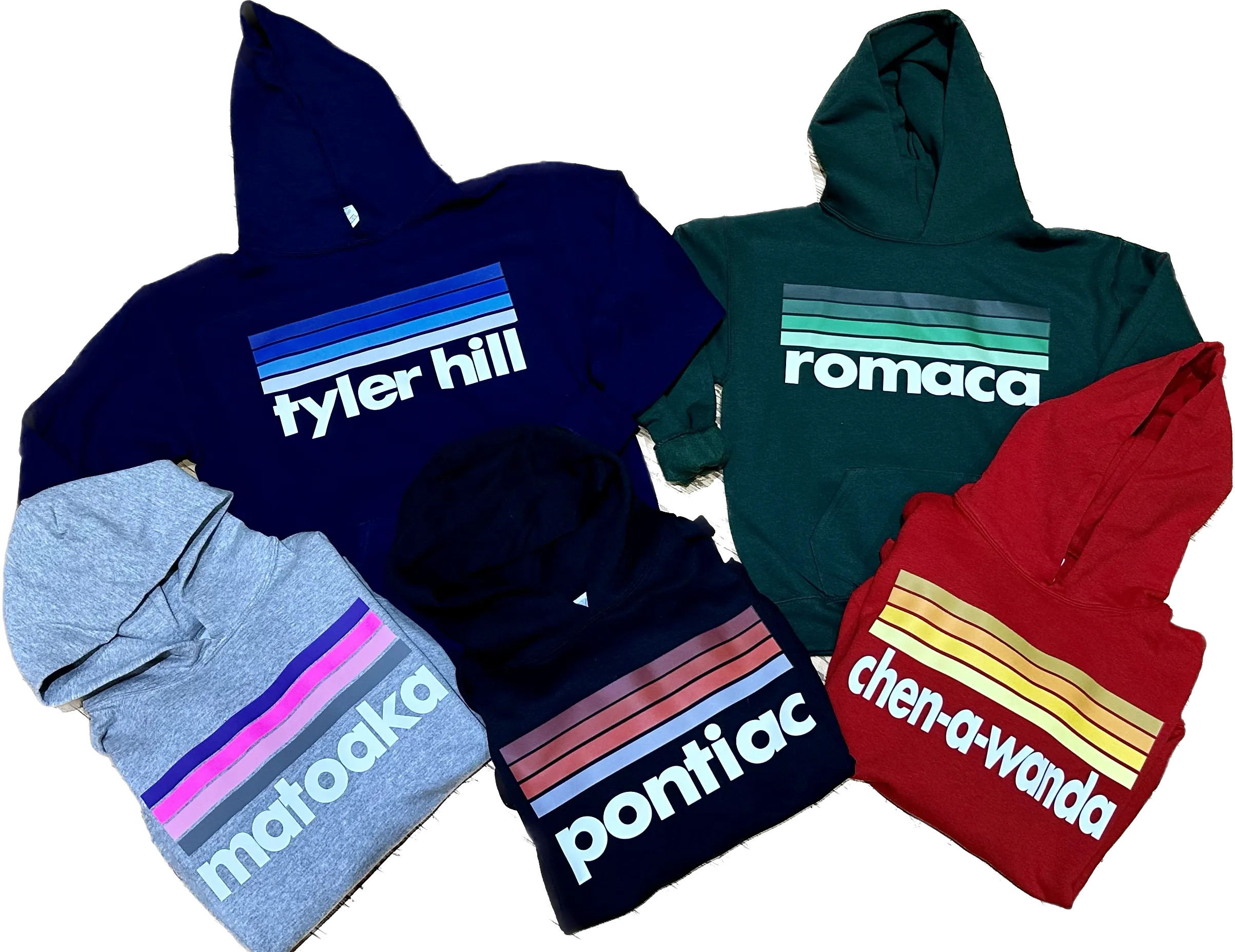 Camp Striped Traditional Hoodie