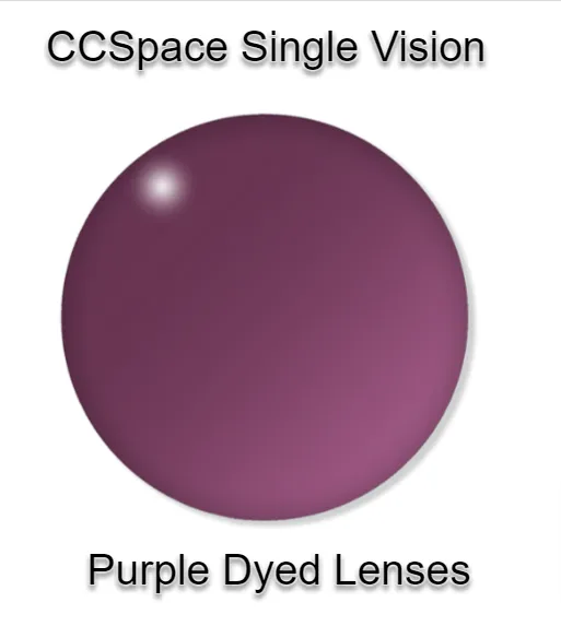 CCSpace Aspheric Single Vision Dyed Acrylic Lenses
