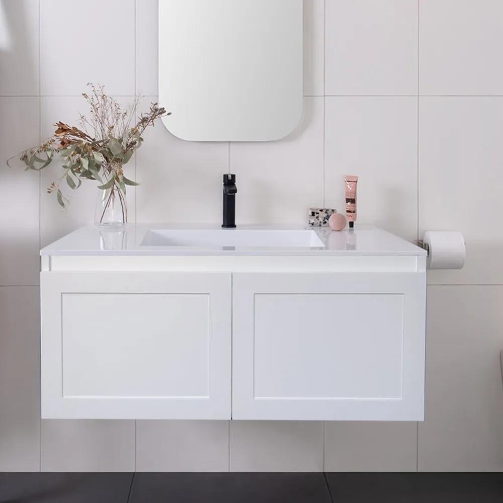 CLOVER 900mm Wall Hung Bathroom Vanity