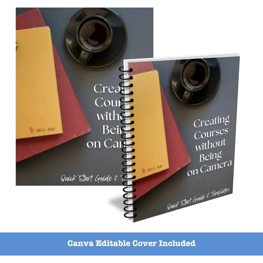 Creating Courses without Being on Camera Worksheets, Checklists   Guide