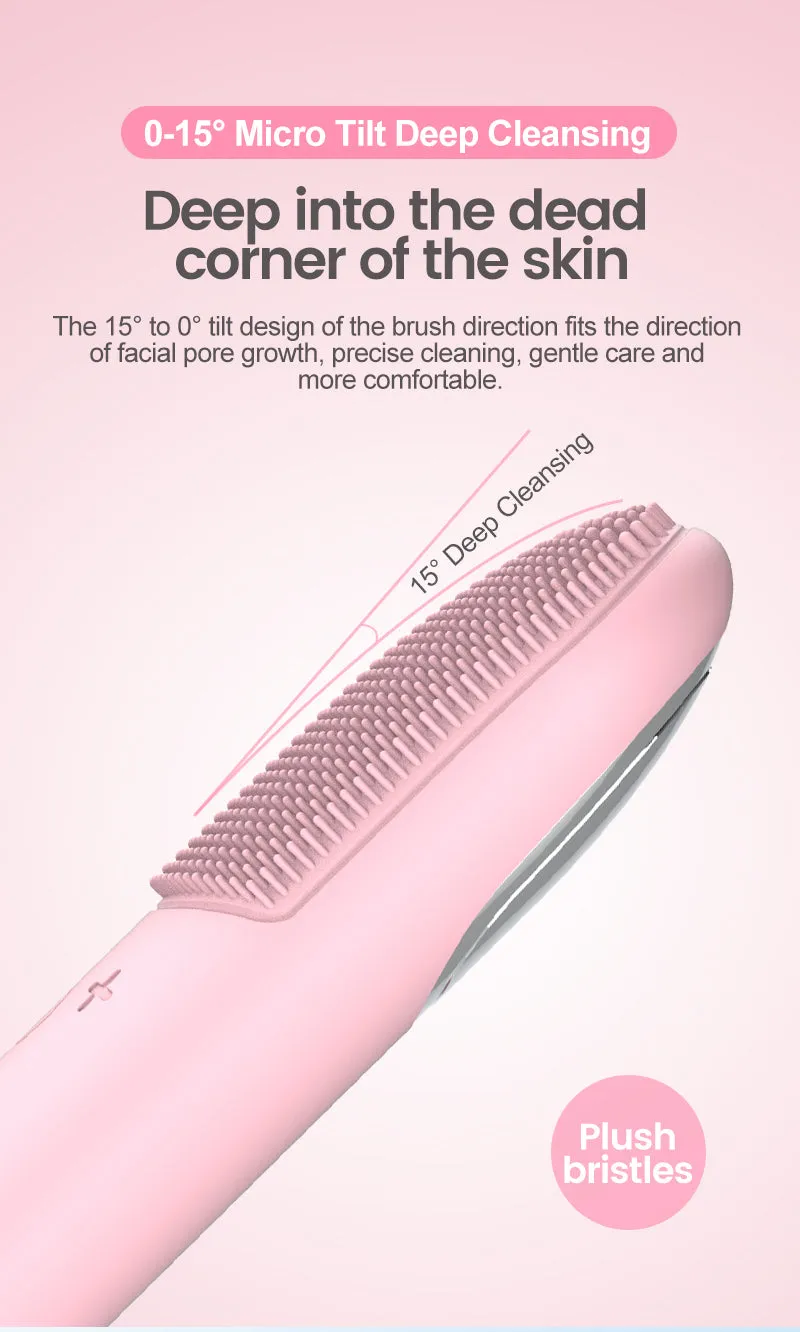 DL009 Hot Compress red blue light cleansing massager