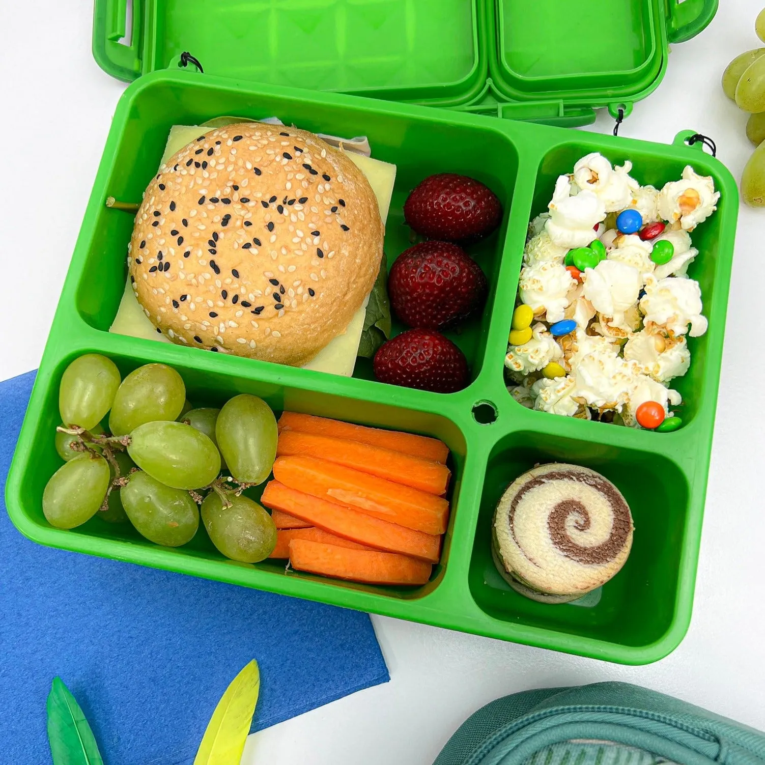 Go Green Lunch Box Bundle - Blue & Green MEDIUM