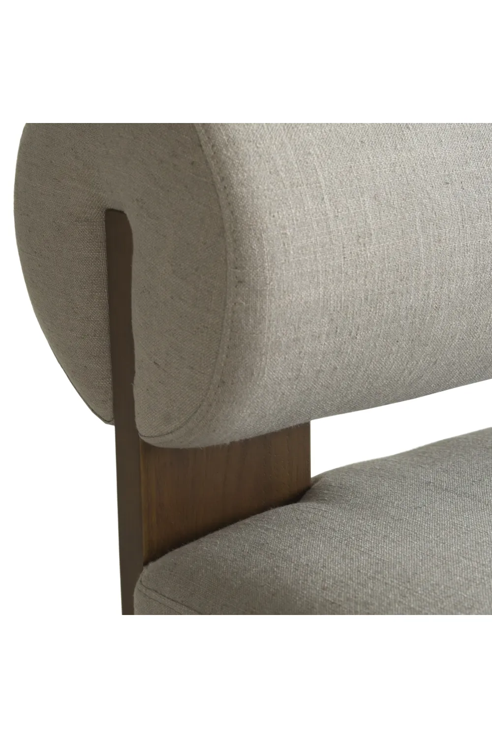 Gray Linen Occasional Chair | Andrew Martin Pello