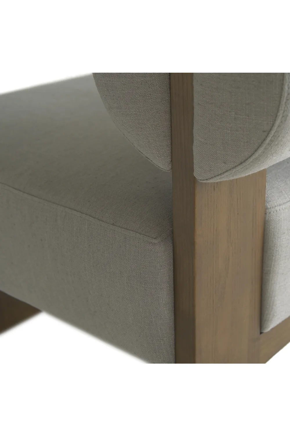 Gray Linen Occasional Chair | Andrew Martin Pello