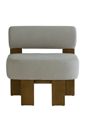Gray Linen Occasional Chair | Andrew Martin Pello