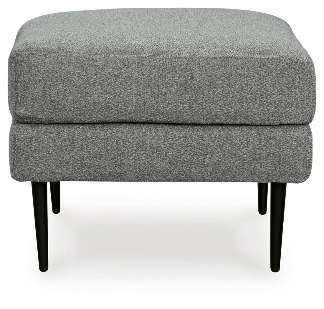Hazela Chair and Ottoman in Charcoal