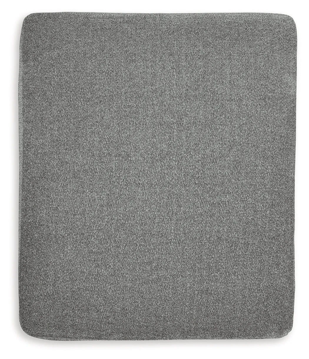 Hazela Chair and Ottoman in Charcoal