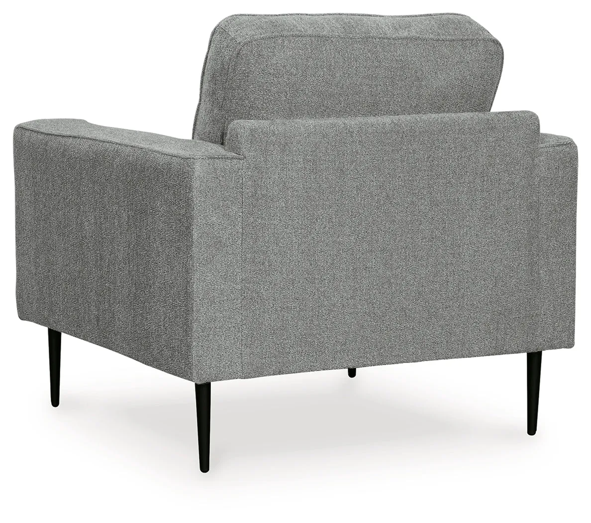 Hazela Chair and Ottoman in Charcoal