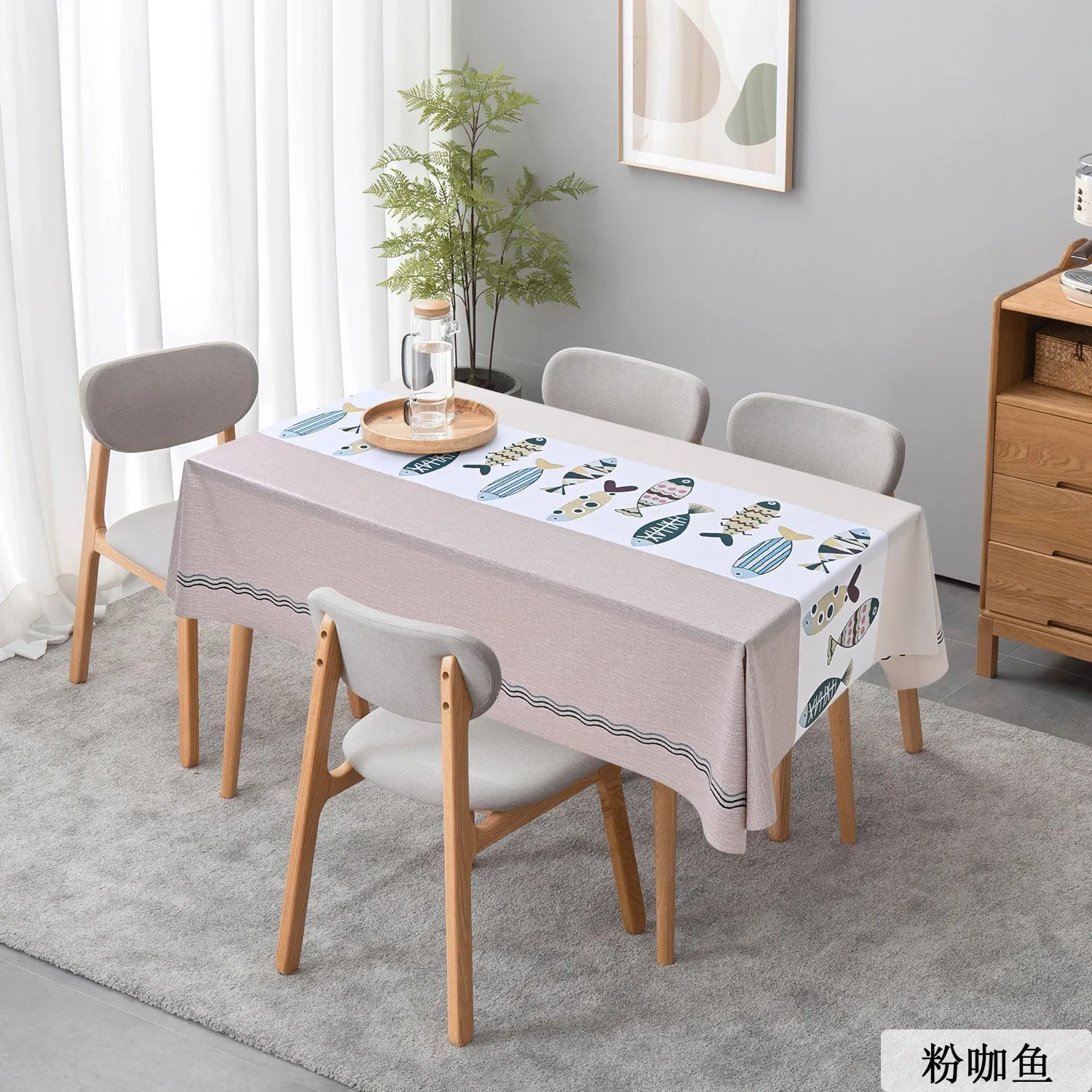 Home Tablecloth Disposable Oil-Proof PVC Home Rectangular Table Mat Coffee Table Tablecloth