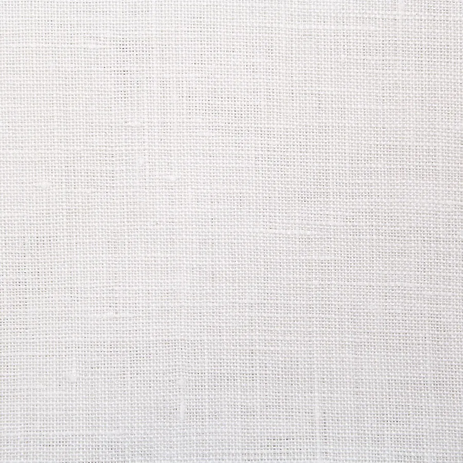 Irish Linen Shoestring Pocket Square - White / Navy