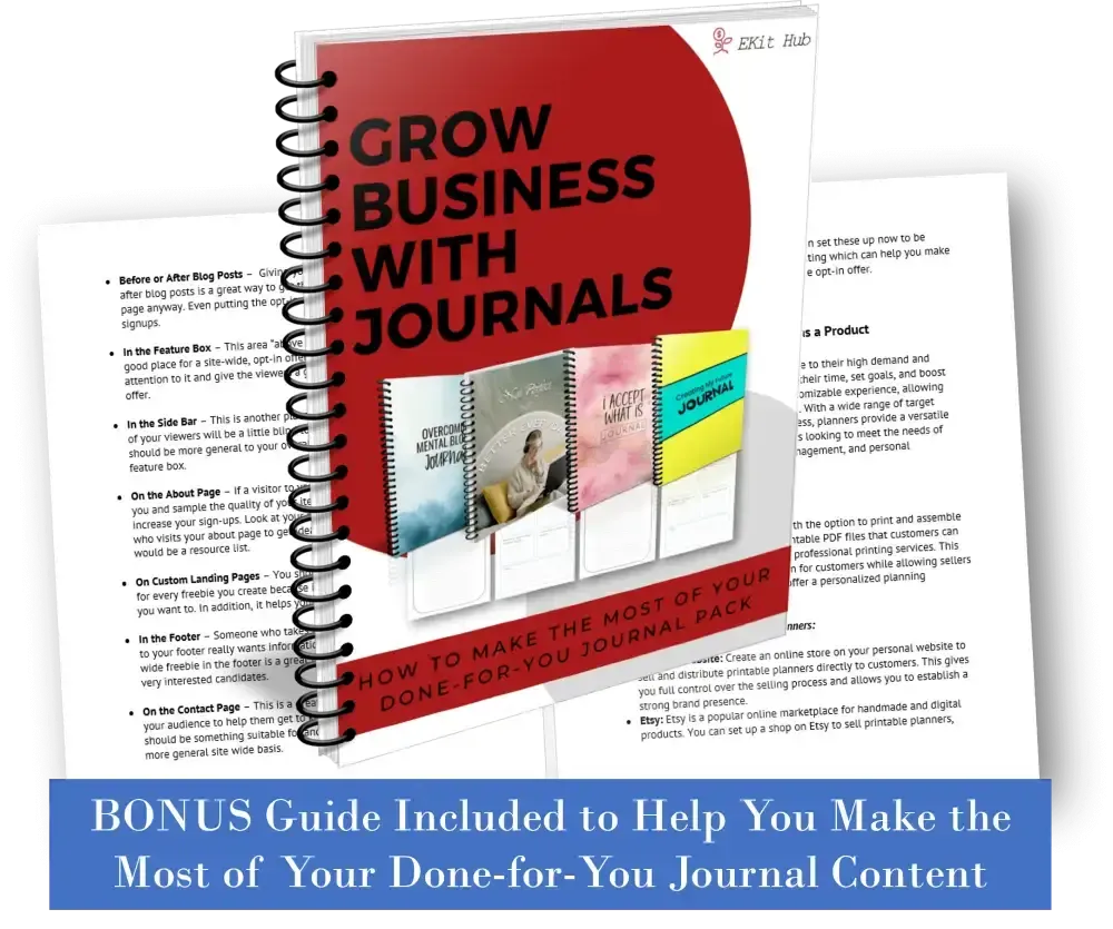 Journal Maker's Workbook Bundle - Customizable with PLR Rights