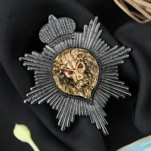 Kavove Lion’s Dominion Dark Grey Colour Lapel Pin