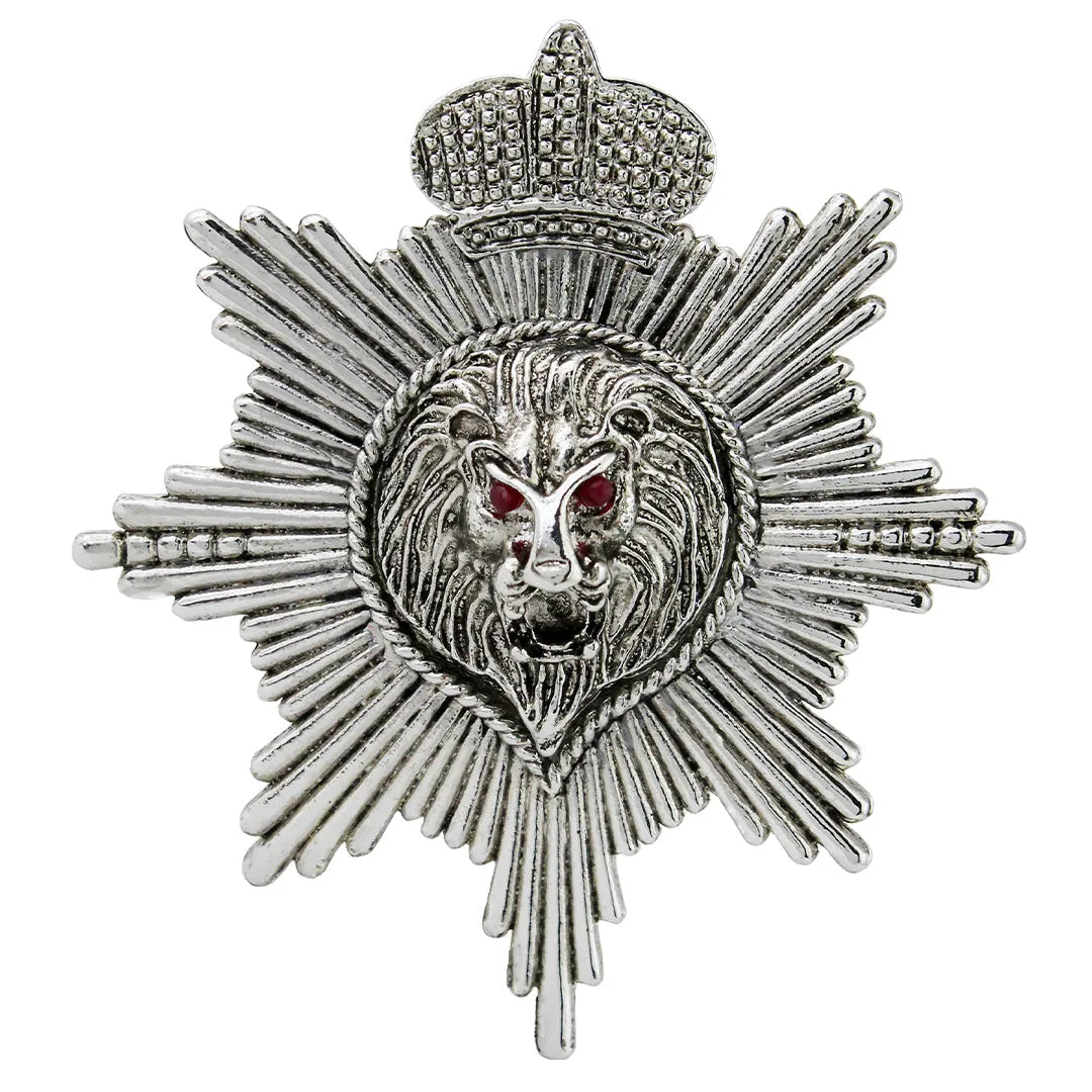 Kavove Lion’s Dominion Silver Colour Lapel Pin