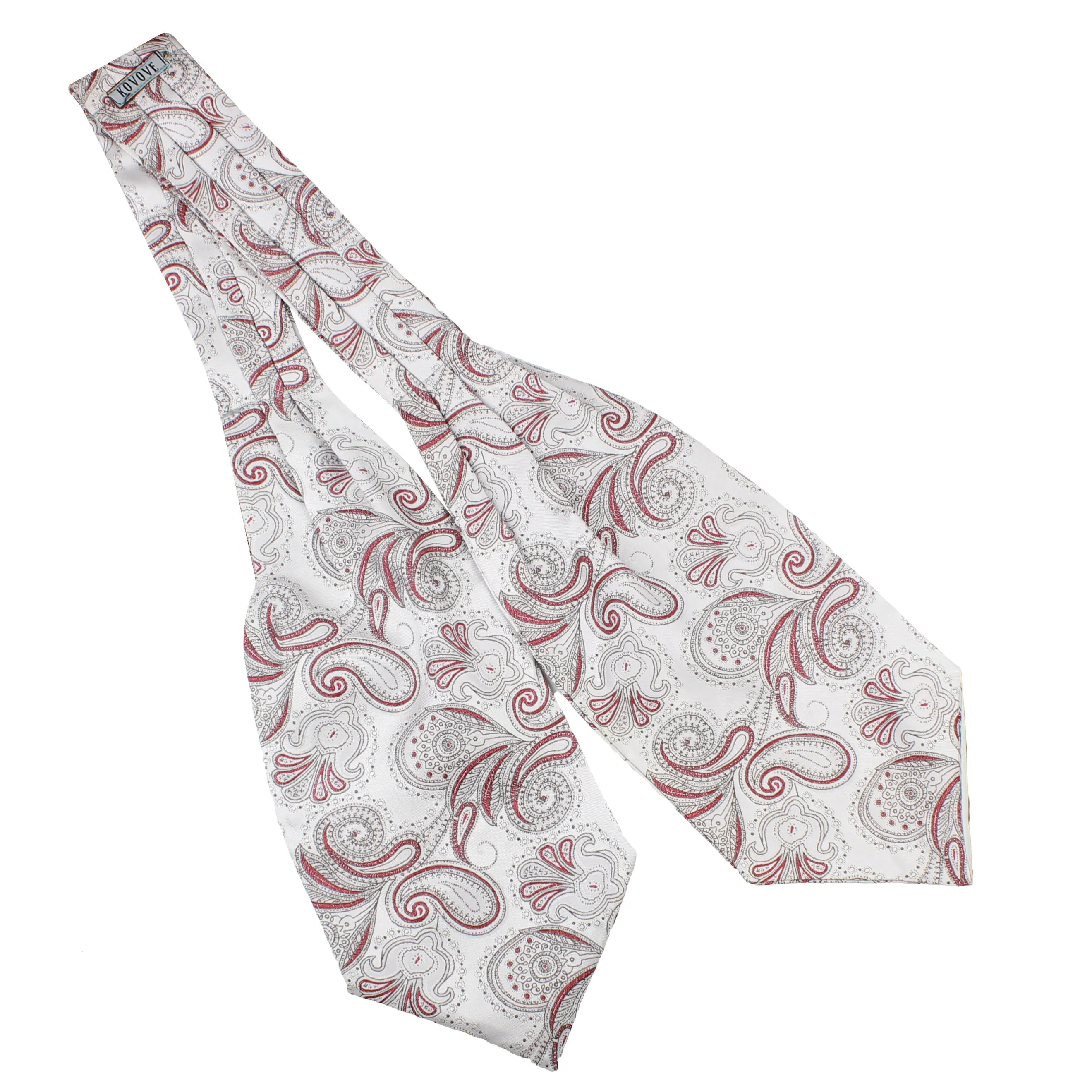 Kavove The Exotic Paisley  White Cravat