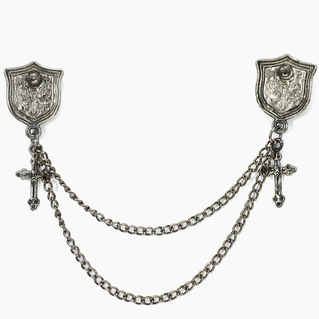 Kavove The Holy Harmony Silver Colour Brooch