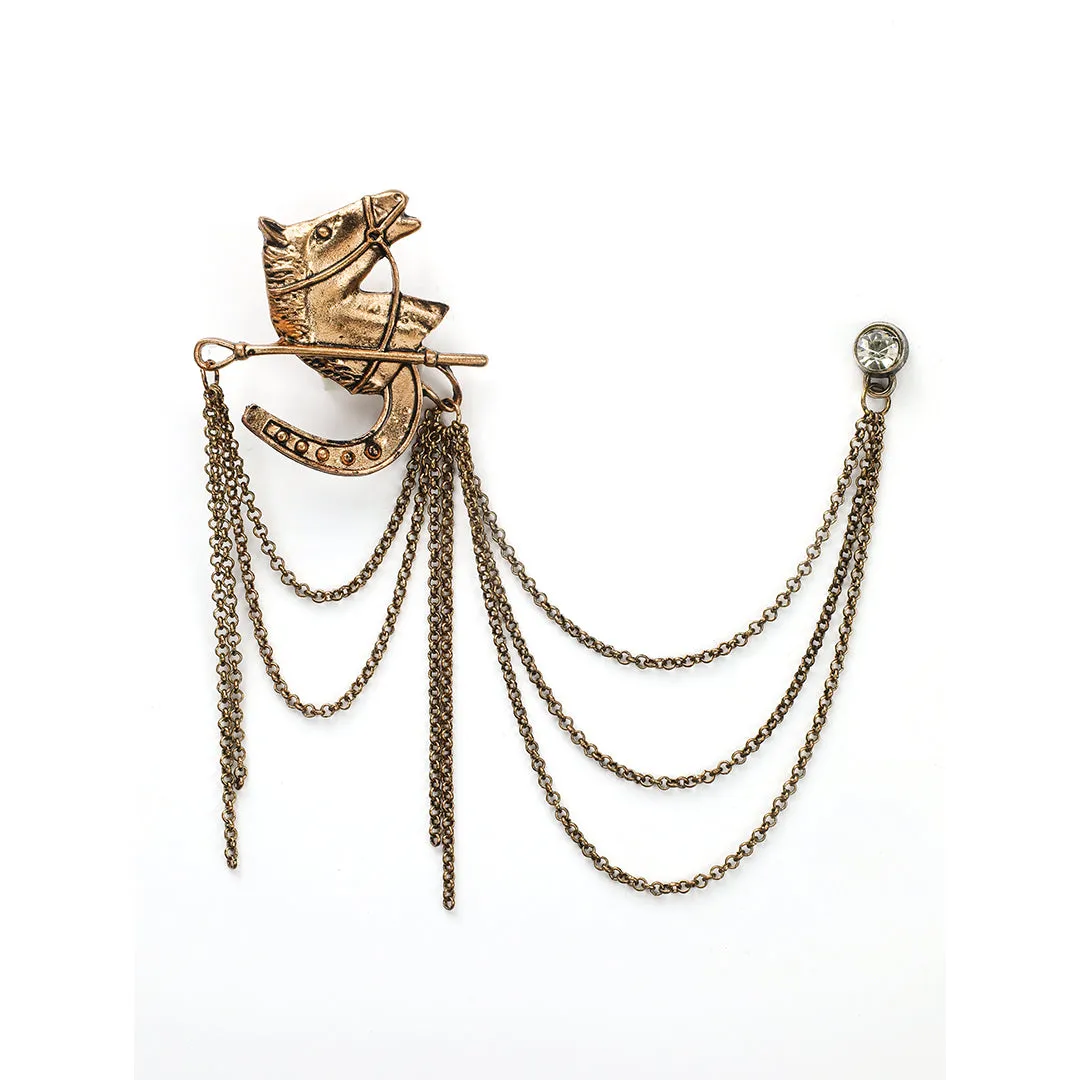 Kavove The Horse Copper Colour Brooch