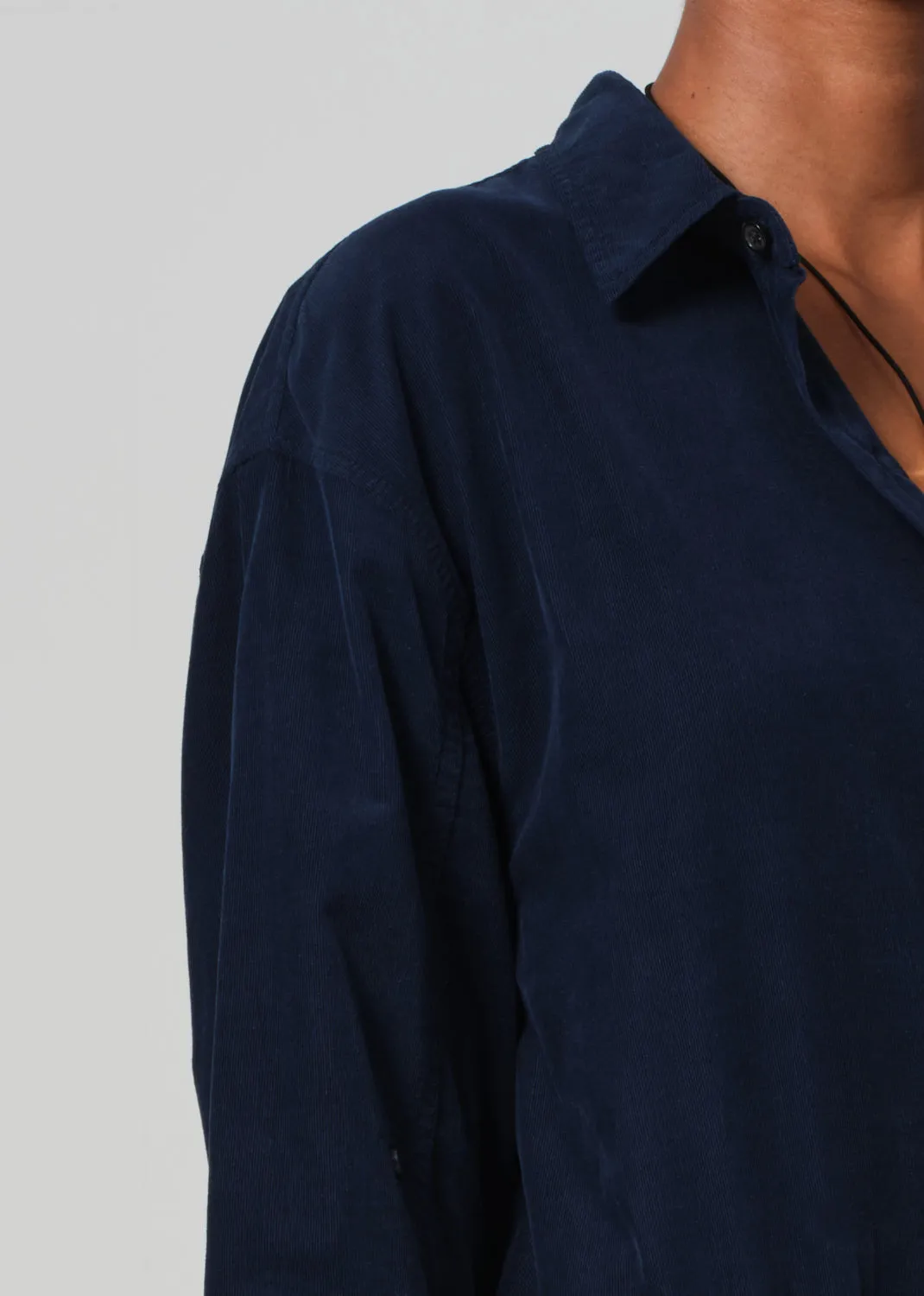 Kayla Shirt Corduroy in Navy