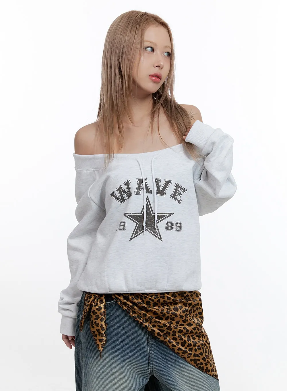 Leopard Print Polyester Scarf CN422