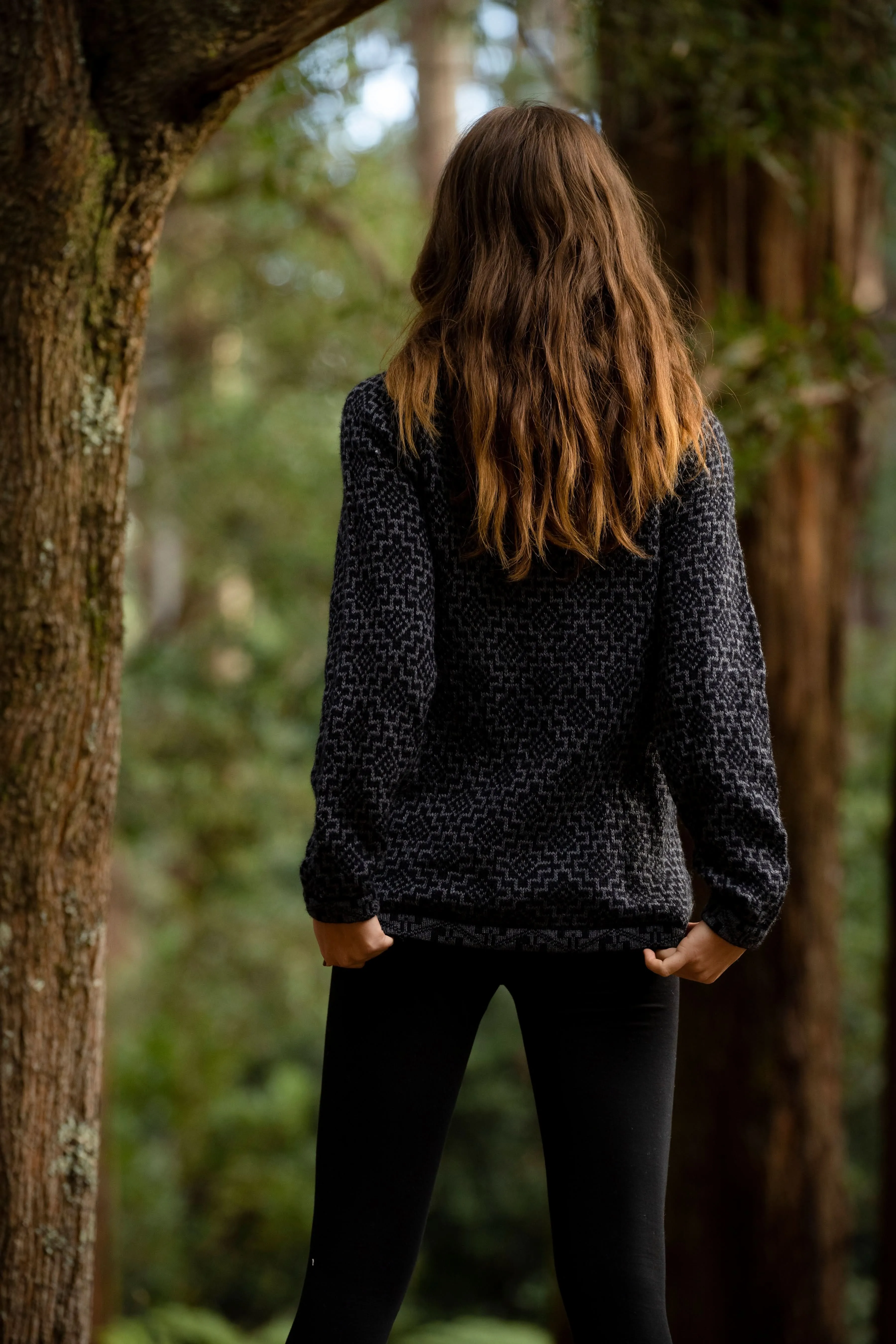 Mountain Alpaca Sweater - Black