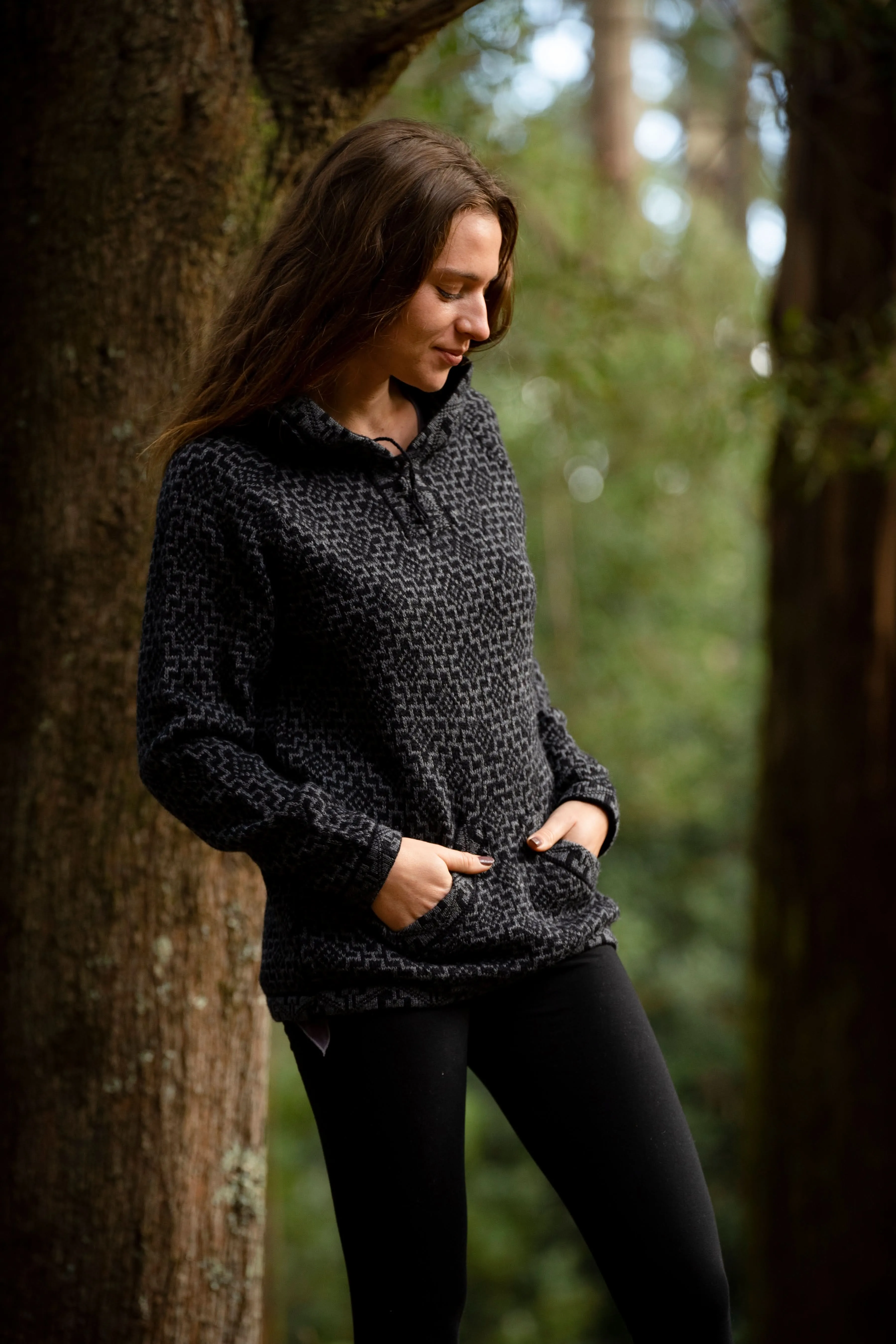 Mountain Alpaca Sweater - Black