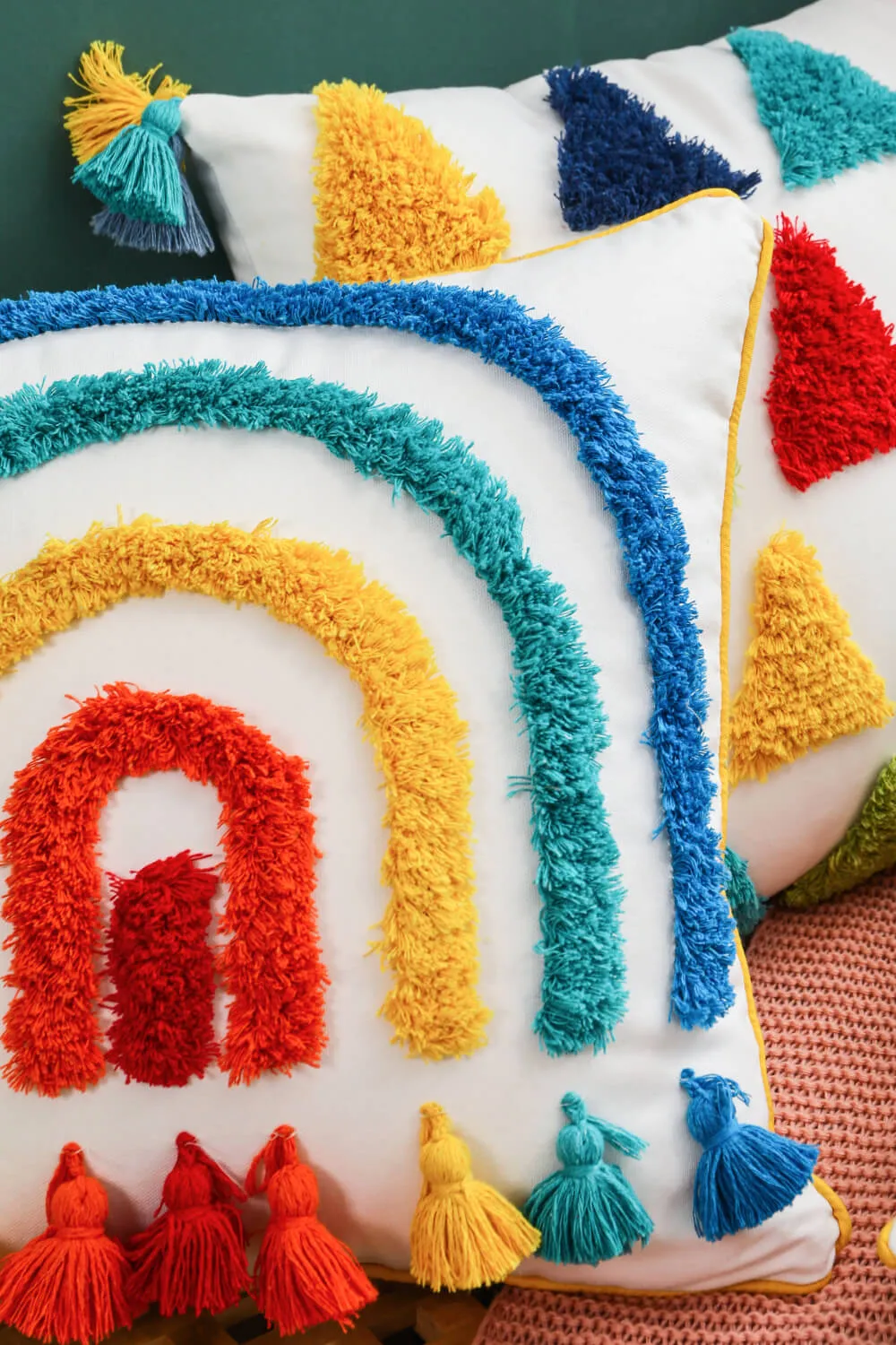 Multicolored Rainbow Throw Pillow Case | 6 Styles |