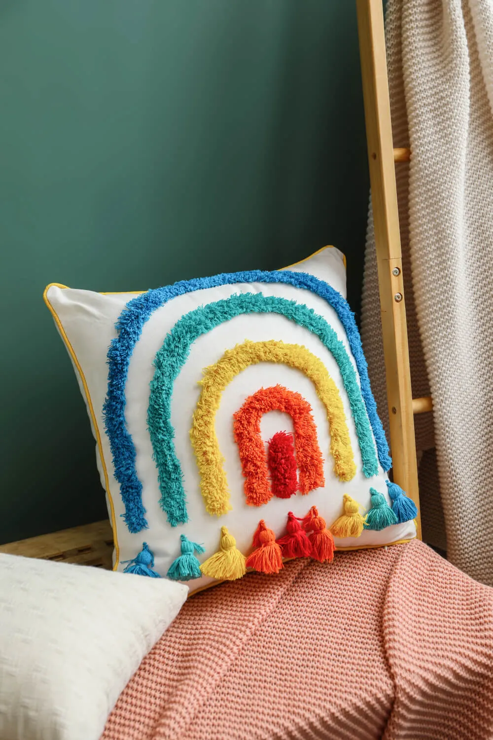 Multicolored Rainbow Throw Pillow Case | 6 Styles |