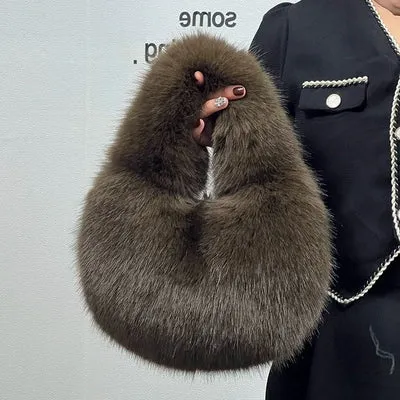 Myleah Faux Fur Handbag