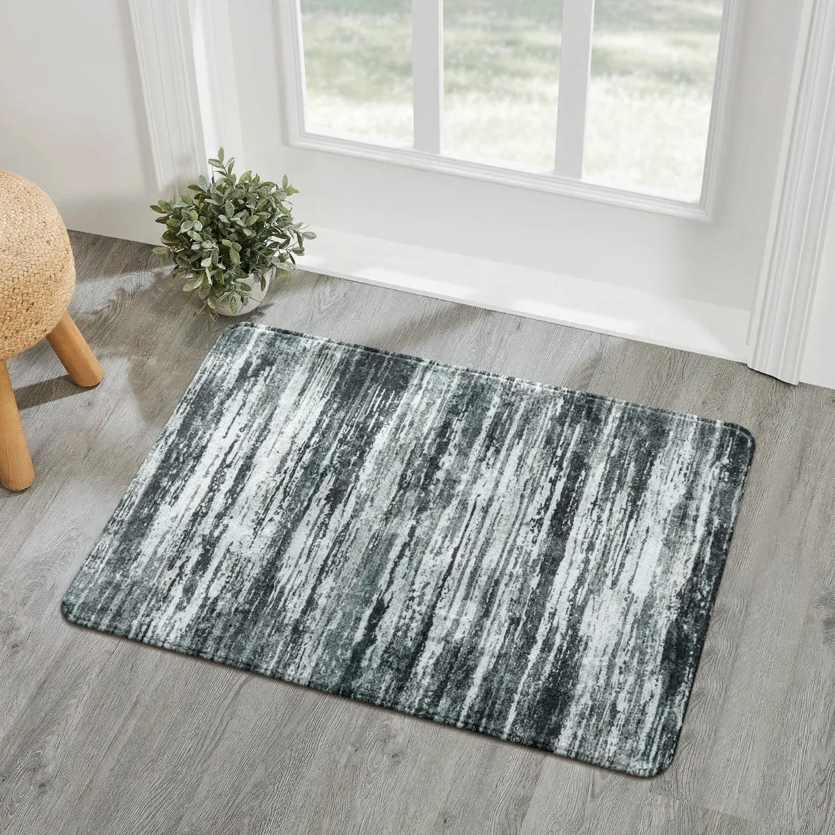 Nadia Modern Ombre Abstract Grey Area Rug