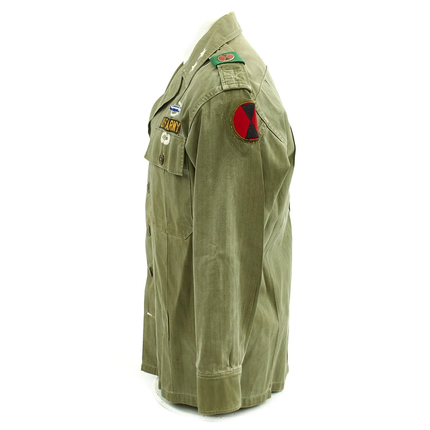 Original U.S. 1960s Major General David Warren Gray HBT Shirt