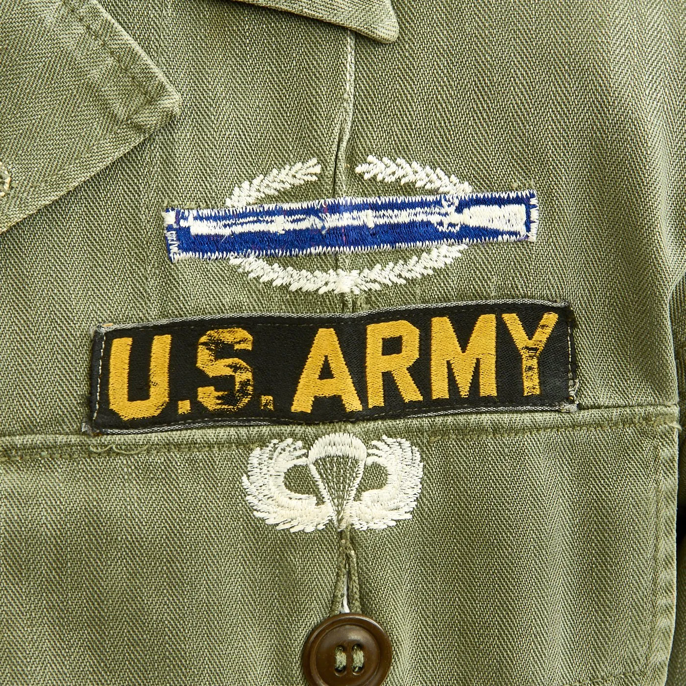 Original U.S. 1960s Major General David Warren Gray HBT Shirt