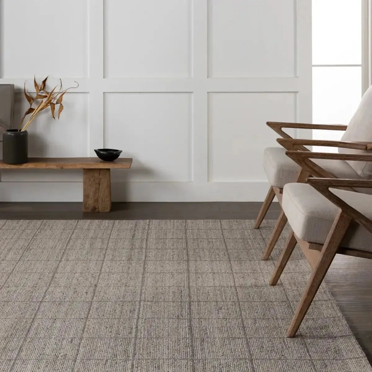 Oxford OBB01 Grey/Black Rug
