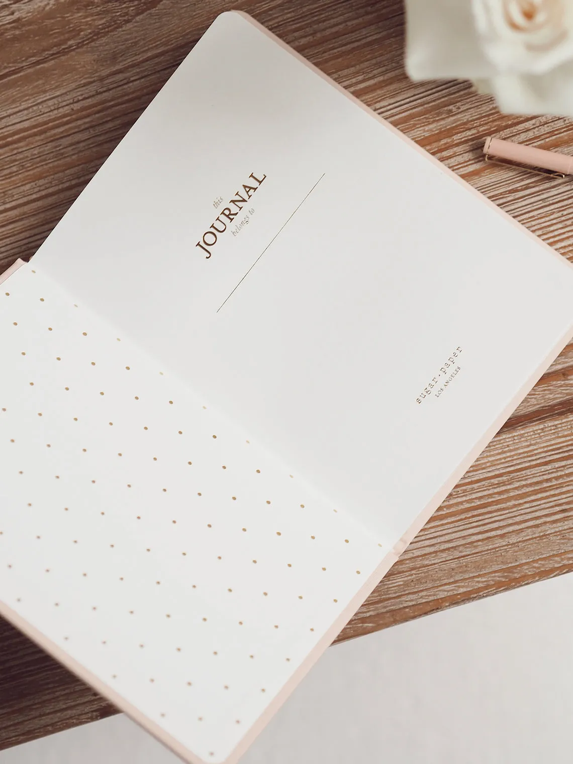 Pale Pink Tailored Journal