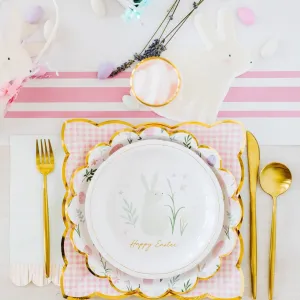 Pink Striped Table Runner