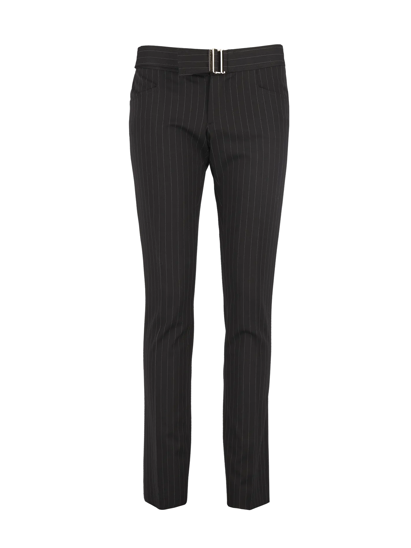 pinstripe tailored trousers