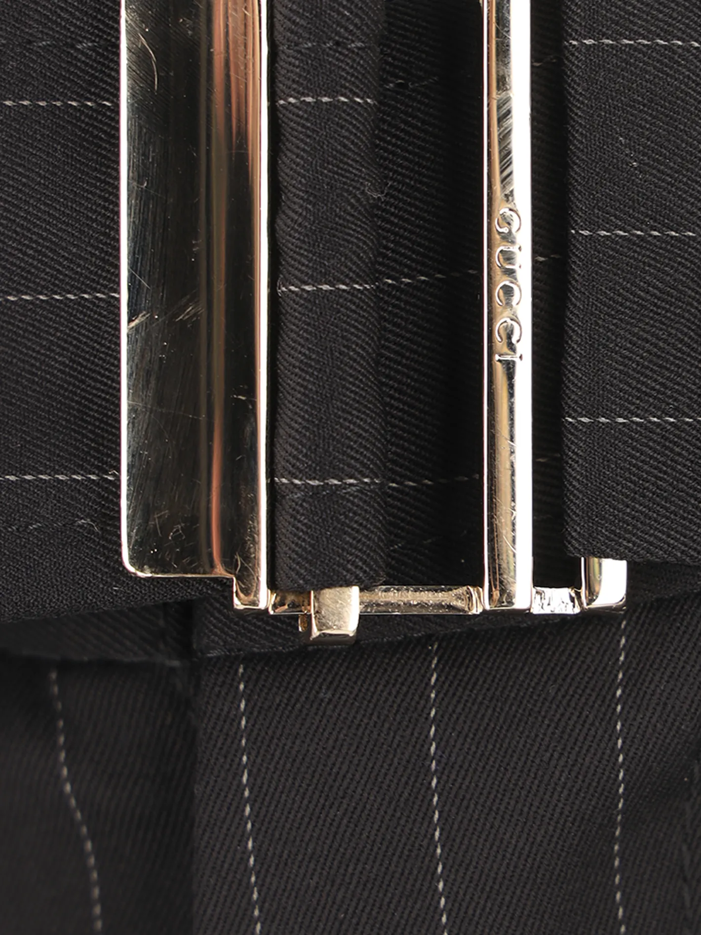 pinstripe tailored trousers