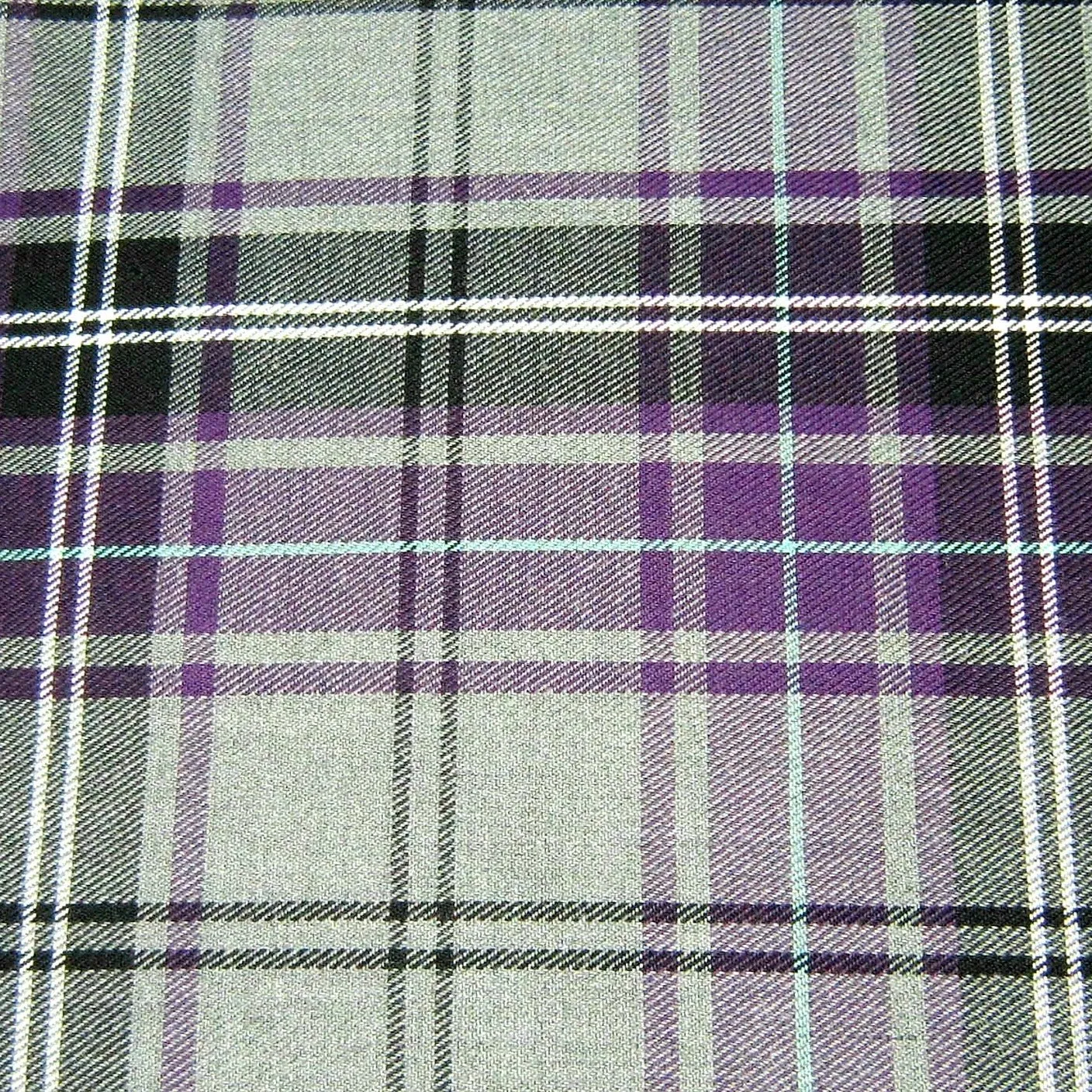 Polyester Viscose Tartan - FASHION PLAID PURPLE