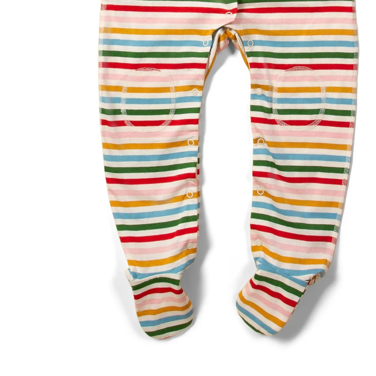 Rainbow Striped Adaptive Suit With Poppers