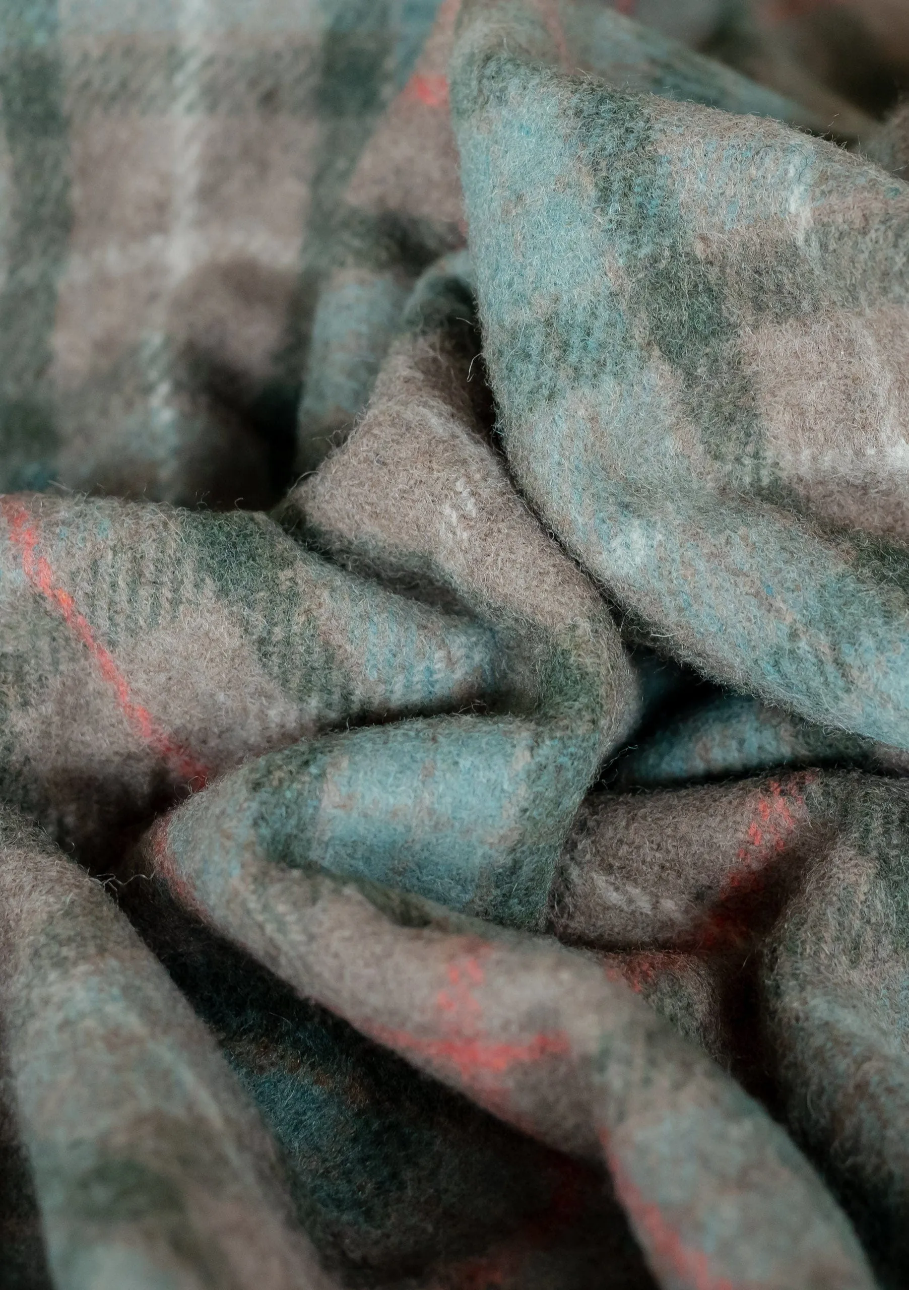 Recycled Wool Blanket in Fraser Hunting Weathered Tartan