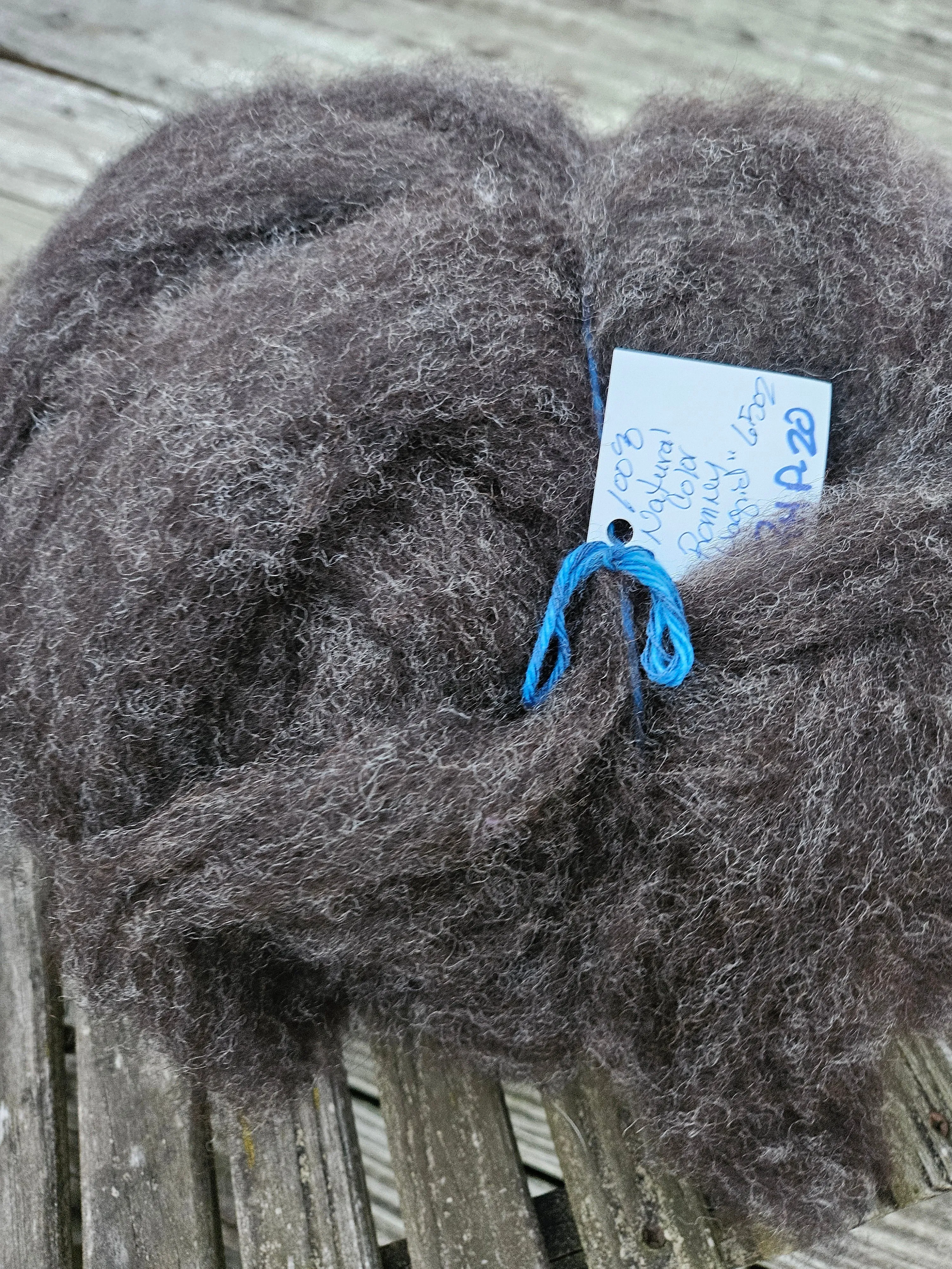 Roving NC Dark RHP20 100% Romney Yearling 6.5 ounces