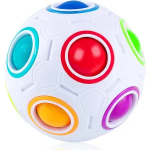 Rubiks Rainbow Ball Fidget Toy (Styles Vary)