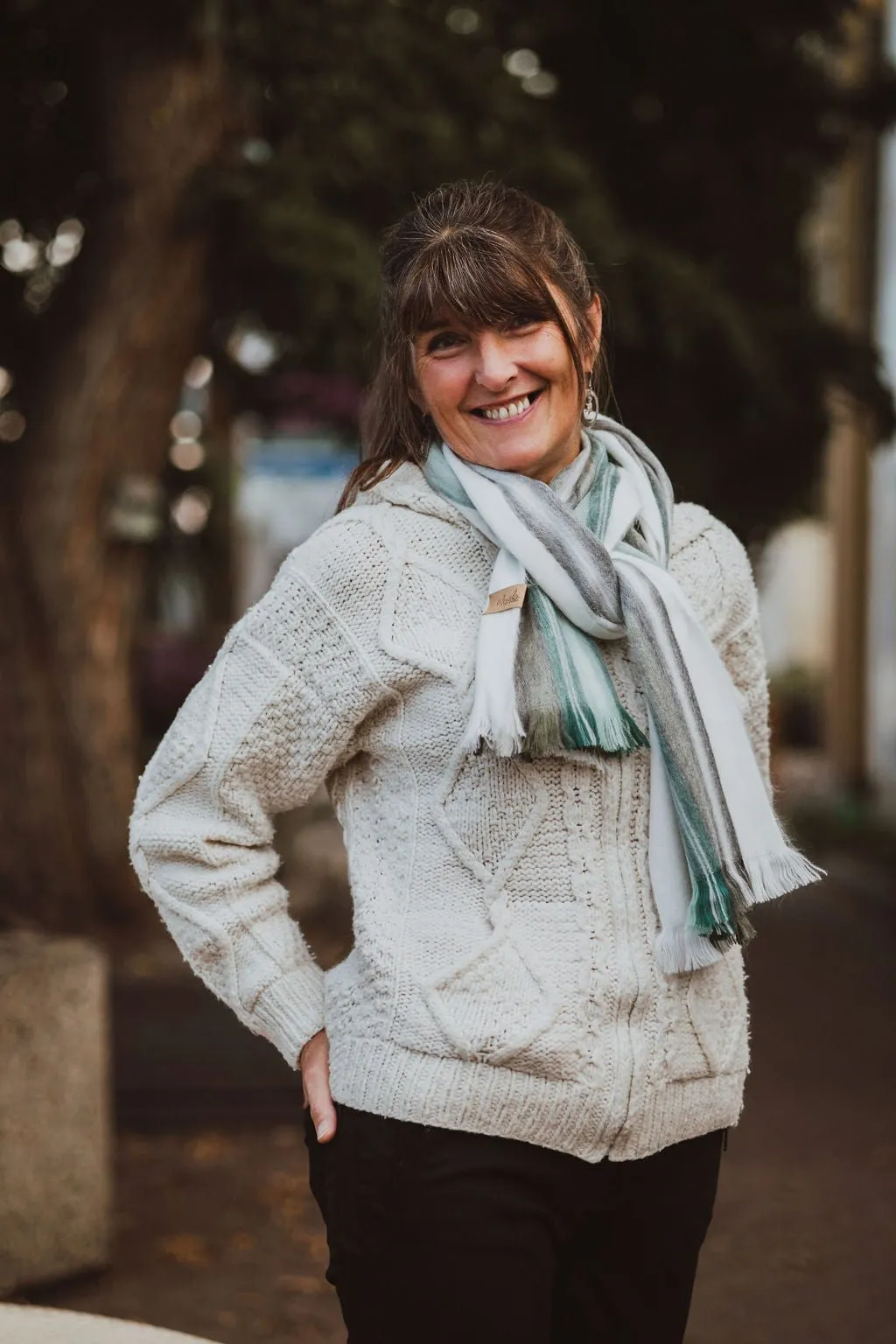 Sea Foam Alpaca Scarf