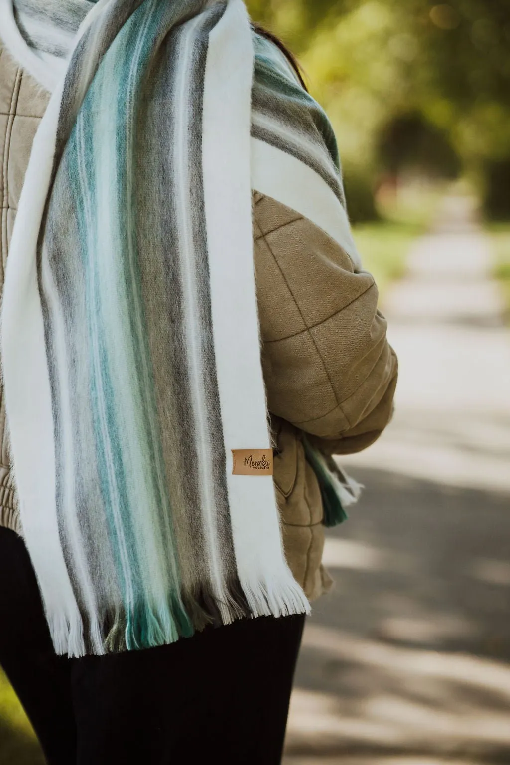 Sea Foam Alpaca Scarf