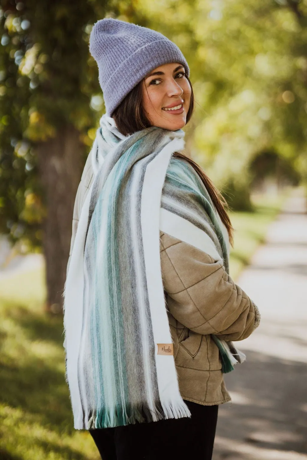 Sea Foam Alpaca Scarf